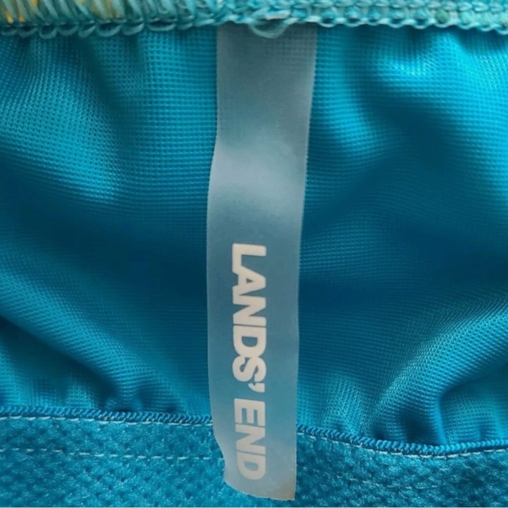 LANDS’ END Floral Wrap Tankini Top in Teal/Pink Size 10 — ABSOLUTELY GORGEOUS!!! - Picture 7 of 9